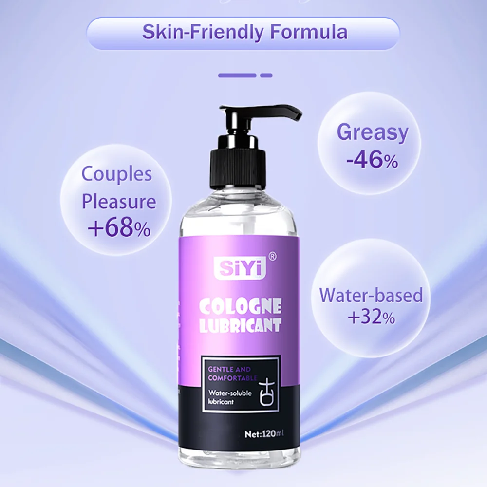 120ml/300ml Water-Based Lubricant for Couples, Long-Lasting Cologne Scent Pump Bottle, Non-Sticky, Skin-Friendly Intimate Lube