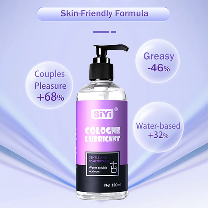 120ml/300ml Water-Based Lubricant for Couples, Long-Lasting Cologne Scent Pump Bottle, Non-Sticky, Skin-Friendly Intimate Lube