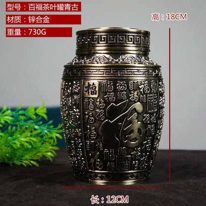 Pet Memorial Keepsake Container for Ashes Tea Canister Coffin Box for Human Ashes Metal Cremation Animal Urn Funeral Home Decor