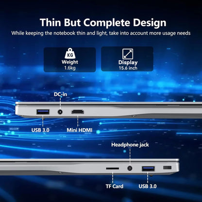 2026 Brand New Intel I9-9900 15.6 Inch Backlit Fingerprint Unlock Laptop Windows 11 Office Study Notebook Gaming Computer PC