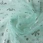 Silver Snowflake Tulle Mesh Fabric Girl Doll Dress Christmas party wedding Decration DIY Sewing Cloth accessories