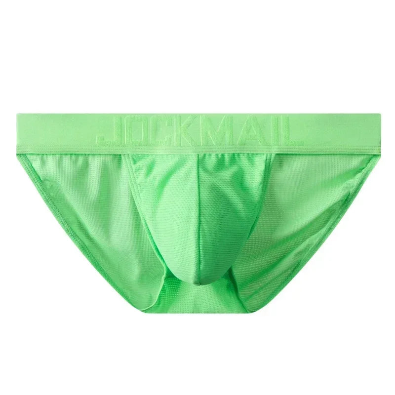 Sexy Man's Underwear Briefs Underpants Nylon Mesh Quick Dry Men's Briefs Bikini Slip Men's Tanga Briefs Nylon  SPANDEX