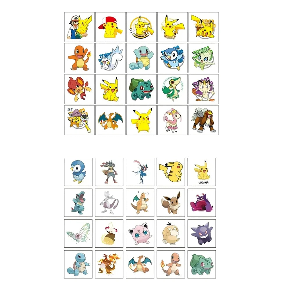 20pcs Pikachu Stickers Cartoon Decals Toys Waterproof Birthday Gift DIY Journal Decoration Reward Stickers