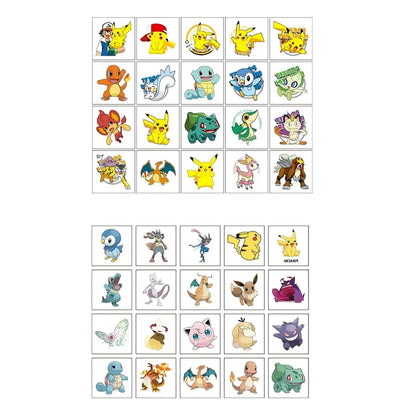 20pcs Pikachu Stickers Cartoon Decals Toys Waterproof Birthday Gift DIY Journal Decoration Reward Stickers
