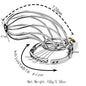 2025 Adjustable Clasp Chastity Cage Sex Toys for Men Metal Penis Ring Sleeve Bdsm Penis Bondage Erotic Urethral Lock Cock Cage