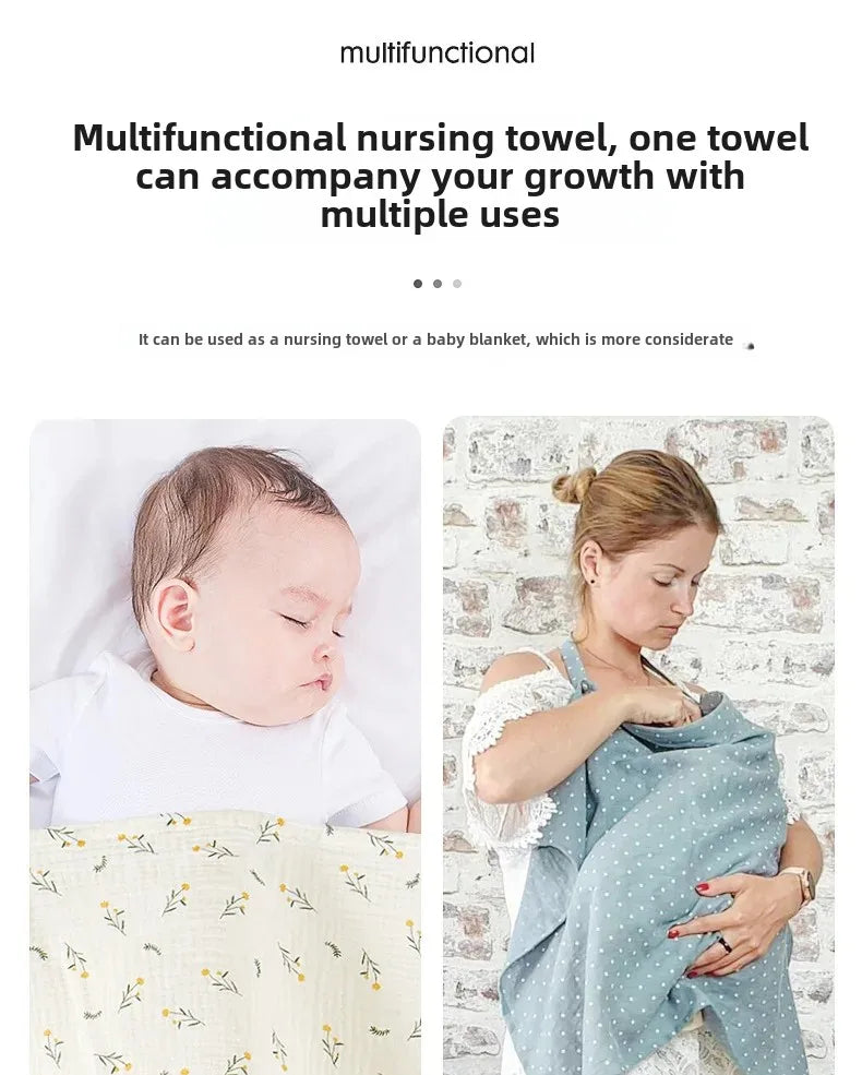 Cotton Breastfeeding Cover Mother Outing Nursing Covers Adjustable Privacy Baby Feeding Breastfeeding Apron Stroller Blanket