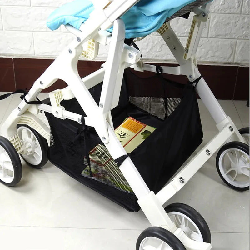 Baby Stroller Basket Storage Portable Pram Newborn Stroller Basket Useful Basket Stroller Accessories