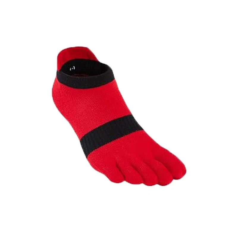Large Plus Size Toe Socks Sport Mans Mesh Breathable Compression Sweat-Absorbing Fitness Elastic Five Finger Ankle Socks Student