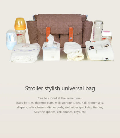 Stroller Organizer Bags Magnetic Buckle Mummy Travel Hanging Bag Bottle Holder Pram Diaper Bags Baby Stroller Accessories