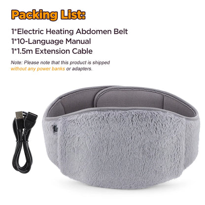 Electric Heating Waist Belt 3 Gear Temperature Abdominal Massager Menstrual Heating Pad Hand Belly Warmer Belt Fits All Body