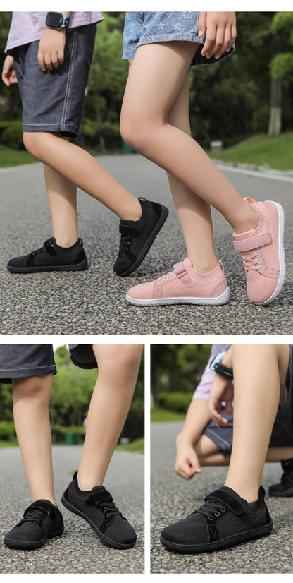 Kids wide foot barefoot shoes boys and girls minimalist kids sneakers natural opening shoes toddler small big kids walking shoes