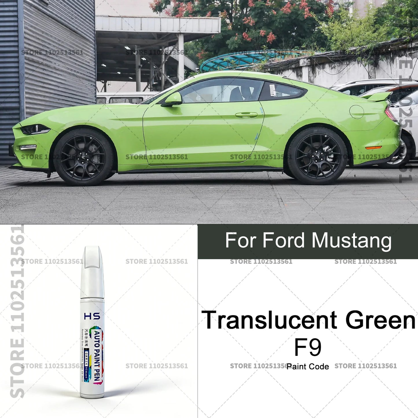 For Ford Mustang White Black Red Orange Blue Yellow Gray Car Paint Repair Pen Touch Up Scratch Remover DIY Auto Accessories