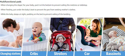 20-100Pcs Disposable Changing Pad High Absorbent Diaper Changing Pads Waterproof Leak Proof Baby Disposable Underpads for Baby