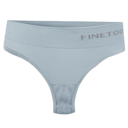 3PCS/Set Women's Panties Sexy Underwear FINETOO Large Size Thong Women Seamless Panties High Waist Girls Thongs M-2XL