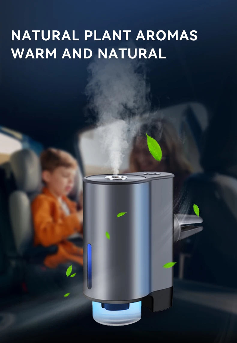 Humidifier Essential Oil Diffuser Smart Car Air Aromatherapy Diffuser, Fragrance Car Air fresheners with Three Adjustable