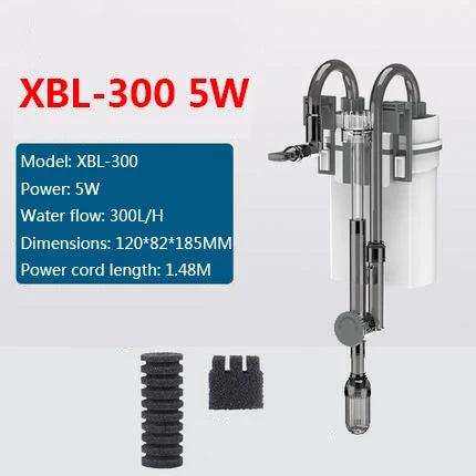 SUNSUN XBL Series Aquarium Filter Wall Mounted Filter Barrel External Fish Tank Small Silent Hang on Aquarium Tank