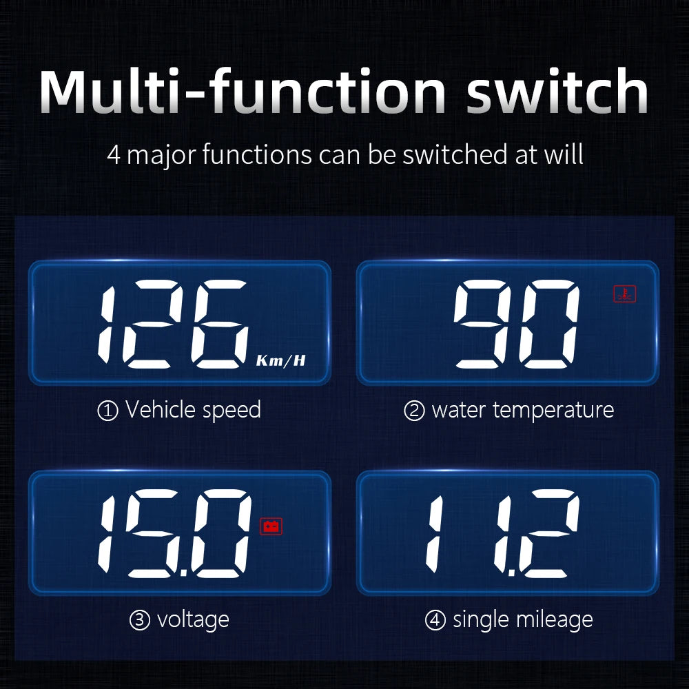 M3 OBD2 HUD / M1 GPS Head Up Display Auto Projection GPS Speedometer Digital Car Accessories Glass Projector Display HUD Alarm