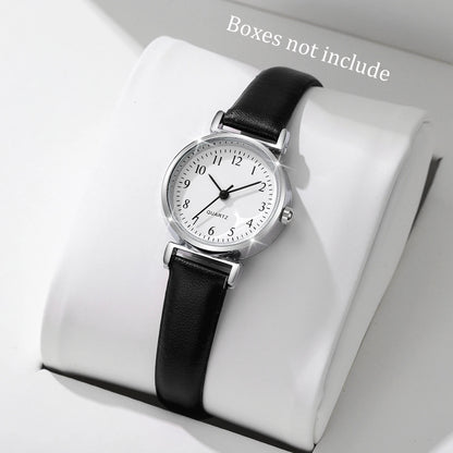 Fashion Small Dial Women Watches Simple Leather Band Analog Quartz Wristwatch for Ladies Clock Reloj Mujer（Without Box）