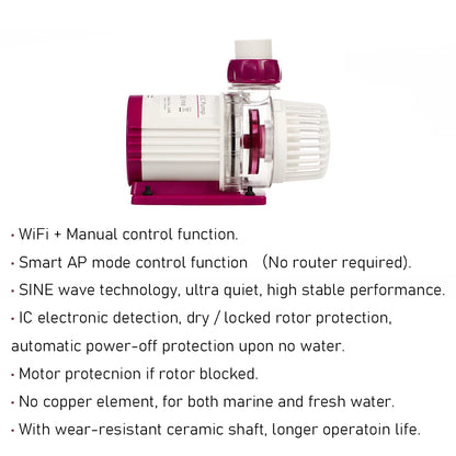 Jebao MDP Series WiFi Smart DC Water Return Pump with LCD Display Controller for Freshwater and Marine Aquarium Tank