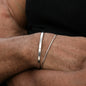 3mm Stainless Steel Cuban Chain Bracelet Men's Street Hip Hop Jewelry Accessories Adjustable Open Bracelet