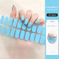 16/22 Tips Semi Cured Gel Nail Stickers for UV Lamp Designer Adhesive Nail Gel Wraps DIY Long-lasting  Nail Decoration