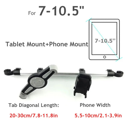 Car Tablet Headrest Holder for 7-13" Tablets Adjustable Car Back Seat Headrest Tablet Mount Stand Road Trip Essentials for Kids