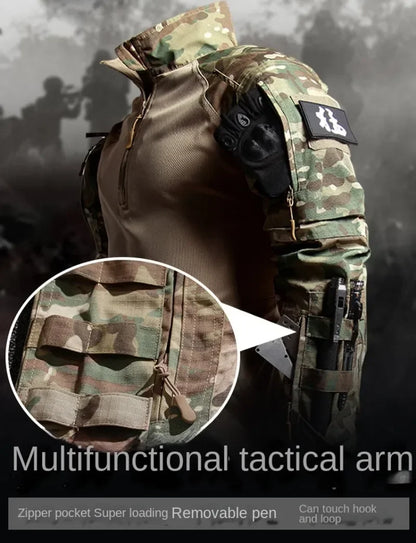 Tactical Frog Suit Men Airsoft Clothes Hunting Paintball Military Sets Assault Shirts Special Forces Outdoor Uniform Pants