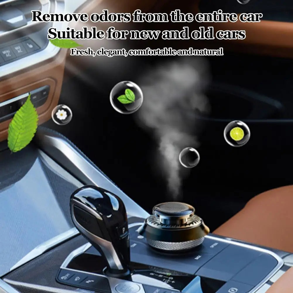 Solar Car Aromatherapy Essential Oil Levitation Automatic Rotation Fragrance Ornament Air Freshener Car Interior Decorations