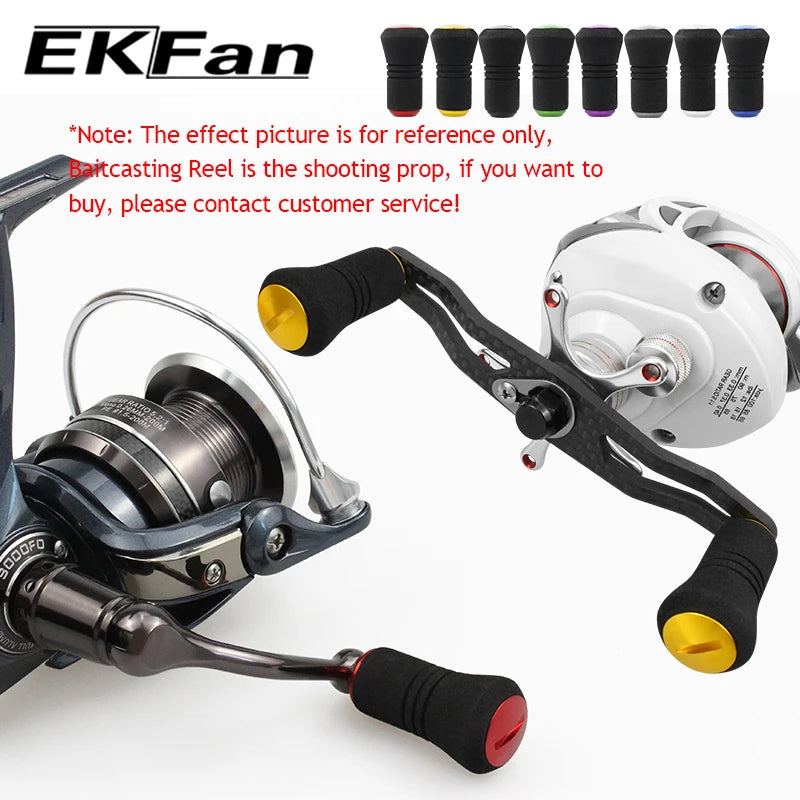 EKFan 1PC with 7*4*2.5mm Bearing EVA Ultralight Spinning Baitcasting Fishing Reel Knob for A/S/D Lure Reel Handle DIY Parts