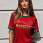 2026 Women Morocco Flag Soccer Fan T-Shirt Crewneck Short Sleeve Breathable Quick Dry Streetwear Casual Football Kids T-Shirt