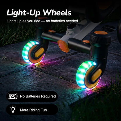 3-IN-1 Drift Trike Toddler Tricycle For 1.5-5 Years Old 360° Spin Light Up Wheels Adjustable Seat 3 Ride Modes Strong Frame Easy Assembly Toddler Bike For Boys And Girls