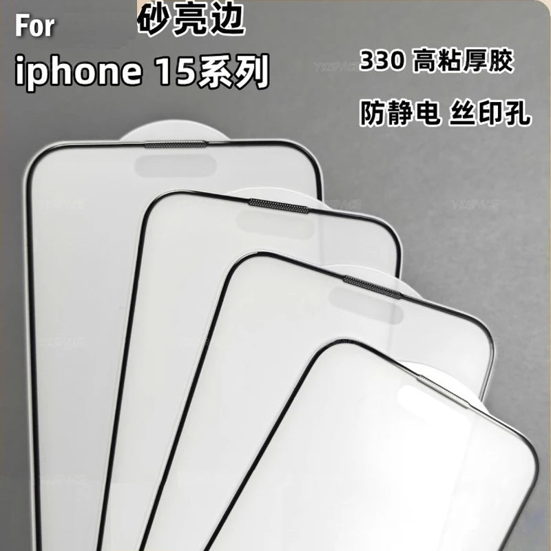 1-3Pcs Anti Fingerprint Frosted Matte Screen Protector for iPhone X XS 11 12 13 Mini 14 15 16 17 Air Pro Max Plus Tempered Glass