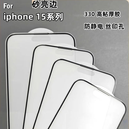 1-3Pcs Anti Fingerprint Frosted Matte Screen Protector for iPhone X XS 11 12 13 Mini 14 15 16 17 Air Pro Max Plus Tempered Glass