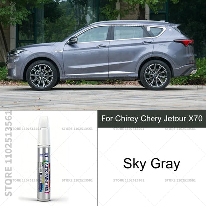 Car Paint Repair Pen For Chirey Chery Jetour X70 Touch Up Scratch Remover DIY Auto Accessories White 094 Brown Gray Blue 096