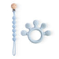 BPA-Free Baby Silicone Teether Sensory Toy Food-Grade Chewable Toy Teething Ring Easy-Grip Infant Teething Toy Newborn Gift