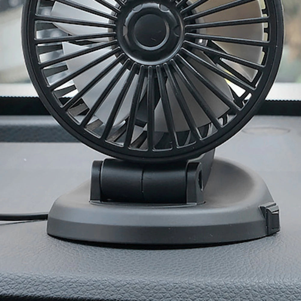 Mini Vehicle Cooling Device Adjustable 5/12/24V Car Air Cooler 2 Speed Automobile Vehicle Accessories
