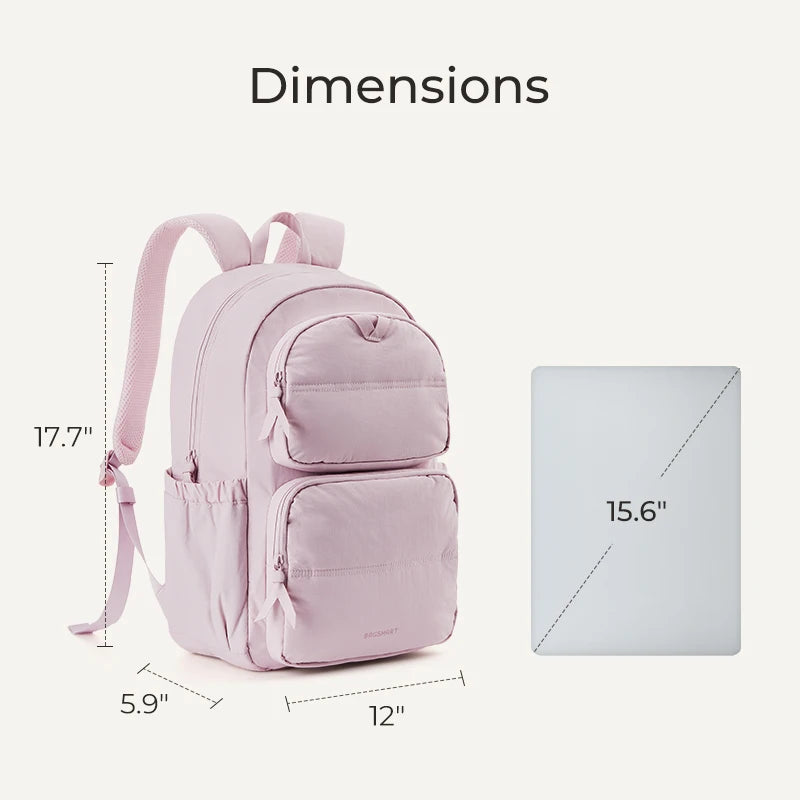 BAGSMART Laptop Backpack Large Capacity Women Casual Travel Bag College School Backpack For Boys Girls