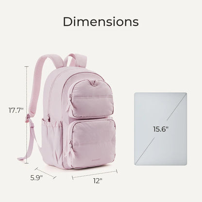 BAGSMART Laptop Backpack Large Capacity Women Casual Travel Bag College School Backpack For Boys Girls