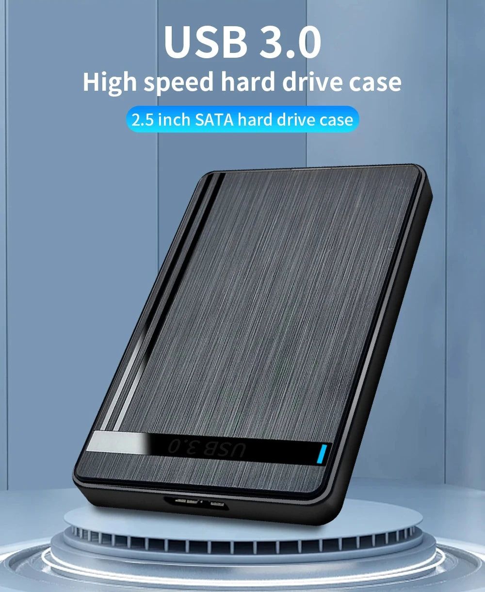 2.5" HDD Enclosure SATA to USB 3.0 External Mobile Hard Drive Case for Laptop PC 5Gbps Speed Enclosure SATA SSD HDD Storage Case