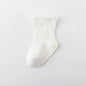 1Pair/lot New Boys and Girls Solid Color Baby Socks