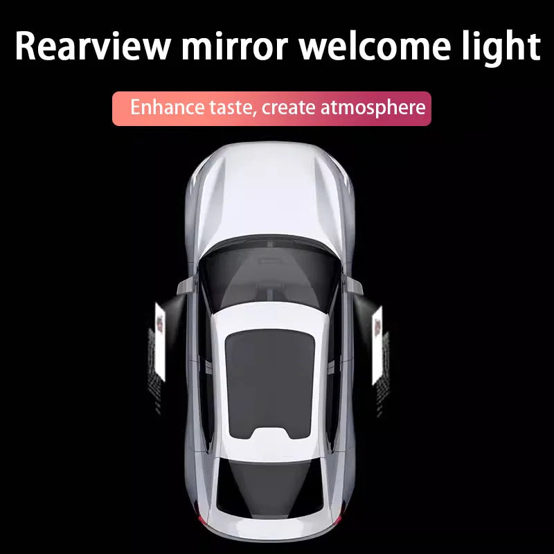 Suitable for Cadillac CT4/CT5/CT6/ATS/CTS/ Escalade rearview mirror welcome carpet light projection