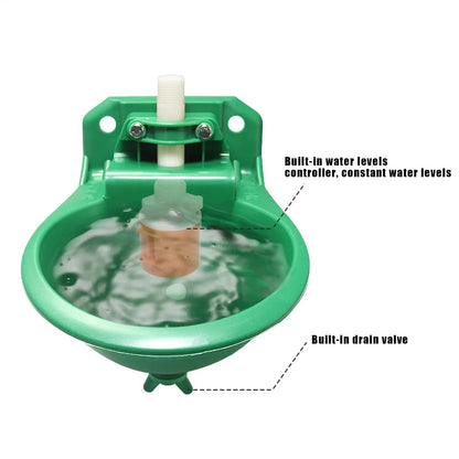 Goat Water Trough Horse Waterer Fountain Drinker Container 500ml Tank for Farm Poultry Dogs Chicken Coop Cattle Pet Sheep