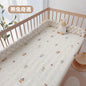1pcs 130*70CM Breathable Cotton Fitted Crib Sheets for Baby Crib Mattress Cover Soft Bedding Set of Solid Color Infant Bed Sheet