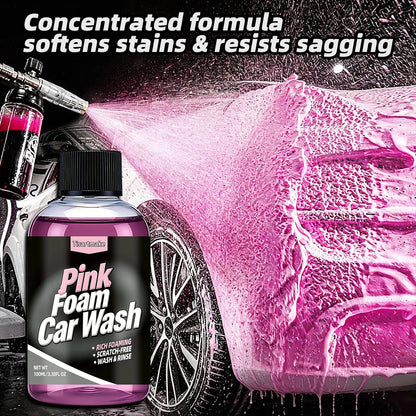 Pink Foaming Extreme Bodywash & Wax Foaming Car Wash Soap, (Works with Foam Cannons/Guns or Bucket Washes) For Cars, Trucks
