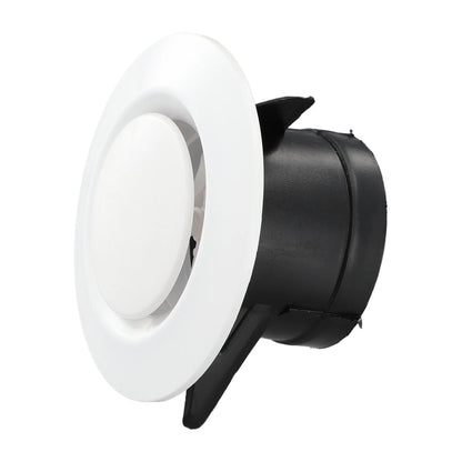 1X 75-200mm Round Air Vent Louver Grille Cover Outlet Adjustable Exhaust Vent Ducting Ventilation Grilles Ceiling Air Vent Cover