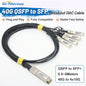 40G QSFP To 4*10G SFP+ DAC Cable 1m/2m/3m Direct Attach Copper Breakout Cable Compatible with Cisco,HuaWei,Mikrotik Fiber Switch