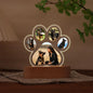 Custom Photo Dog Paw Night Light Personalized Memorial Gift Exquisite Decor for Dog Lovers Exquisite Home Decor Custom Light