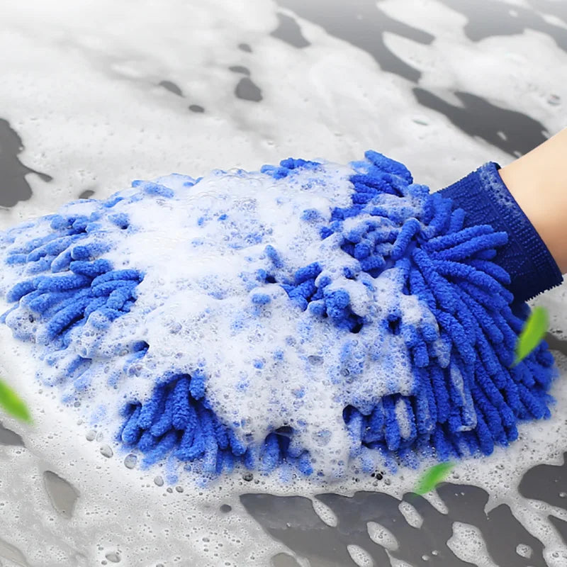 Car Wash Towels Microfiber chenille Car Cleaning Towel mitt glove Soft Drying Cloth Hemming Wash Towel Water Suction Clearner