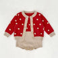 2025 New Autumn Toddler Baby Girl Clothes Set 0-3Yrs Infant Baby Girls Clothing Suit Long Sleeved Cardigan Sweater+PP Shorts