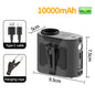 25000mAh Outdoor Waist Clip Fan Handheld Hanging Neck Fan 5-Speed Strong Wind Dual Air Vents USB Rechargeable Power Bank